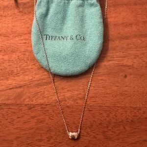 Tiffany & Co. Silver Classic Bean Pendant Necklace